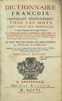 Dictionnaire fran?ois (1706)