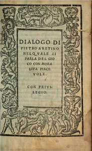 P. L'Ar?tin, Le Dialogue du jeu ou Les cartes parlantes (1543)