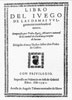 Libro del juego de damas, vulgarmente nombrado el marro (1591)