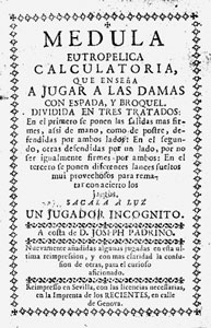 Tratado del juego de damas (Vers 1750)